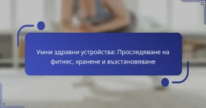 Умни здравни устройства: Проследяване на фитнес, хранене и възстановяване