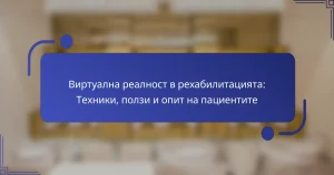 Виртуална реалност в рехабилитацията: Техники, ползи и опит на пациентите